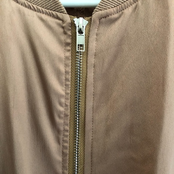 Carli Bybel x Missguided Limited Edition Oversized Bomber Jacket Rose Gold Sz 6 - Picture 6 of 9